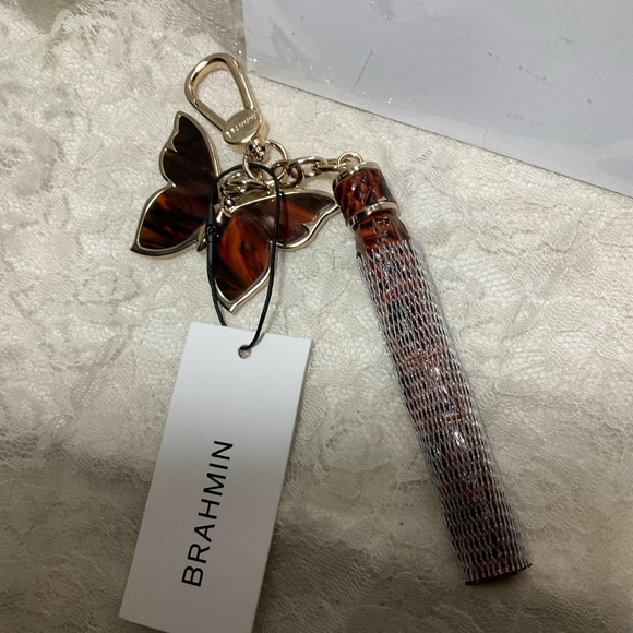 NWT BRAHMIN  Butterfly Tassel … Purse Charm - Picture 3 of 4